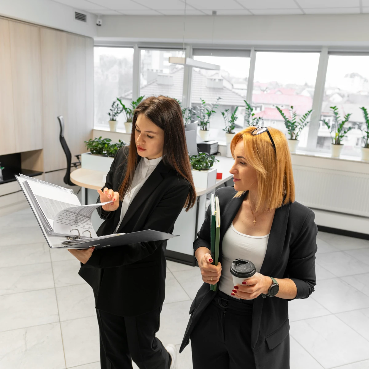 empowered businesswomen in the office