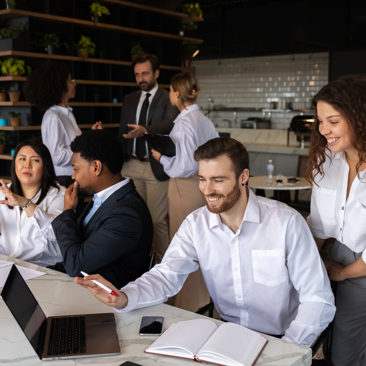 people who participate in business events